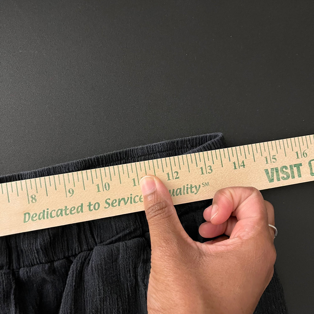 (M) PACT black organic cotton gauze tapered pants