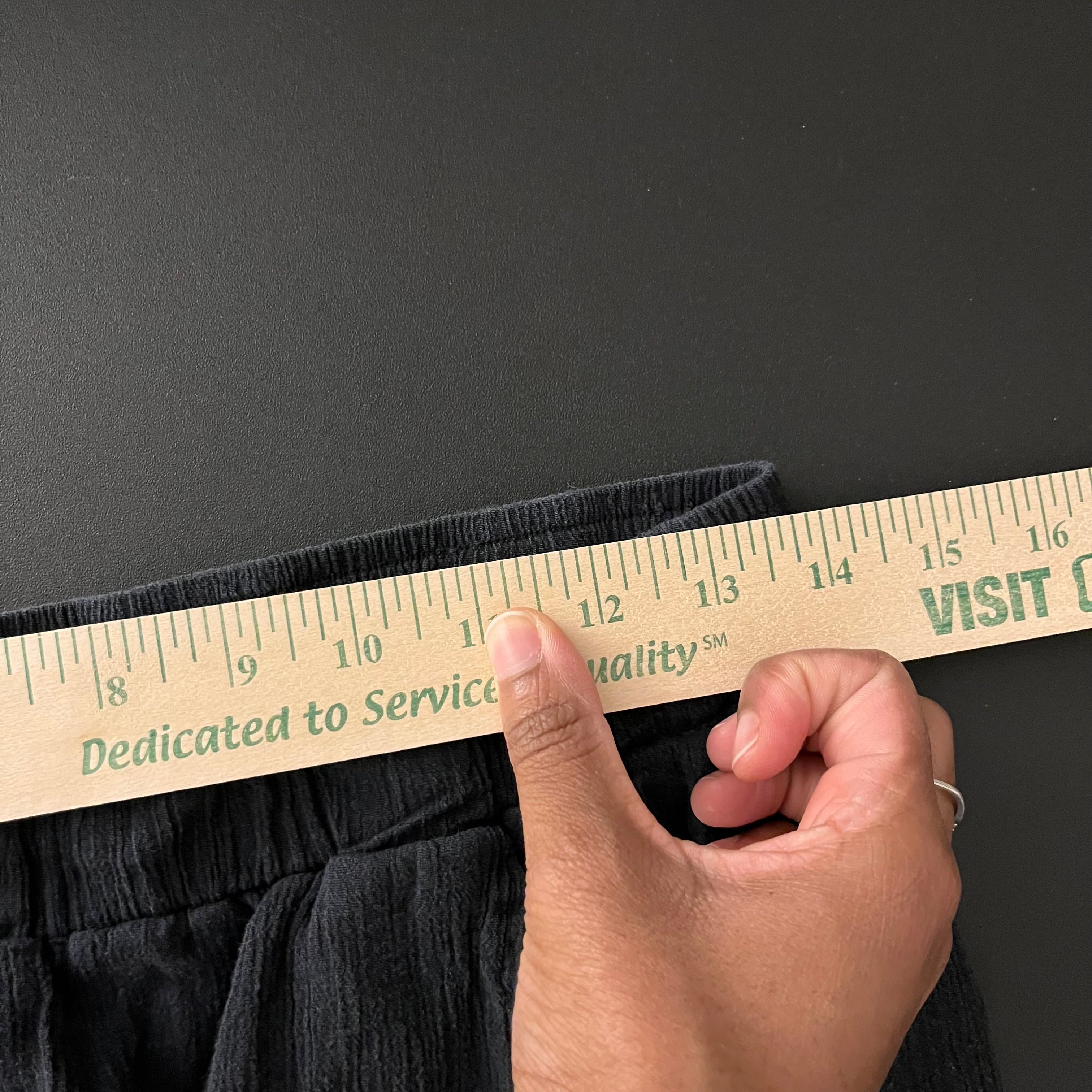 (M) PACT black organic cotton gauze tapered pants