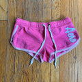 (M) 2000s Aeropostale pink & white micro sweat shorts