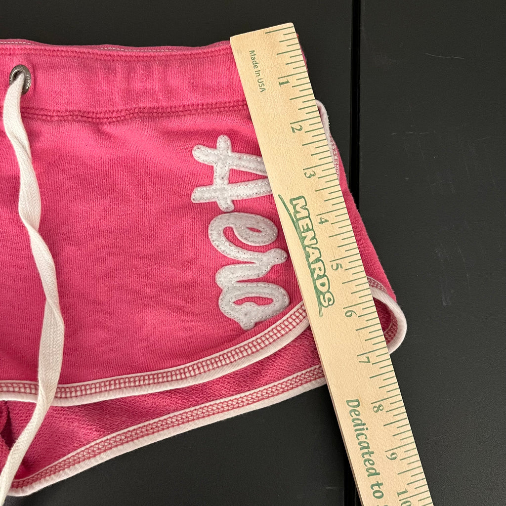 (M) 2000s Aeropostale pink & white micro sweat shorts