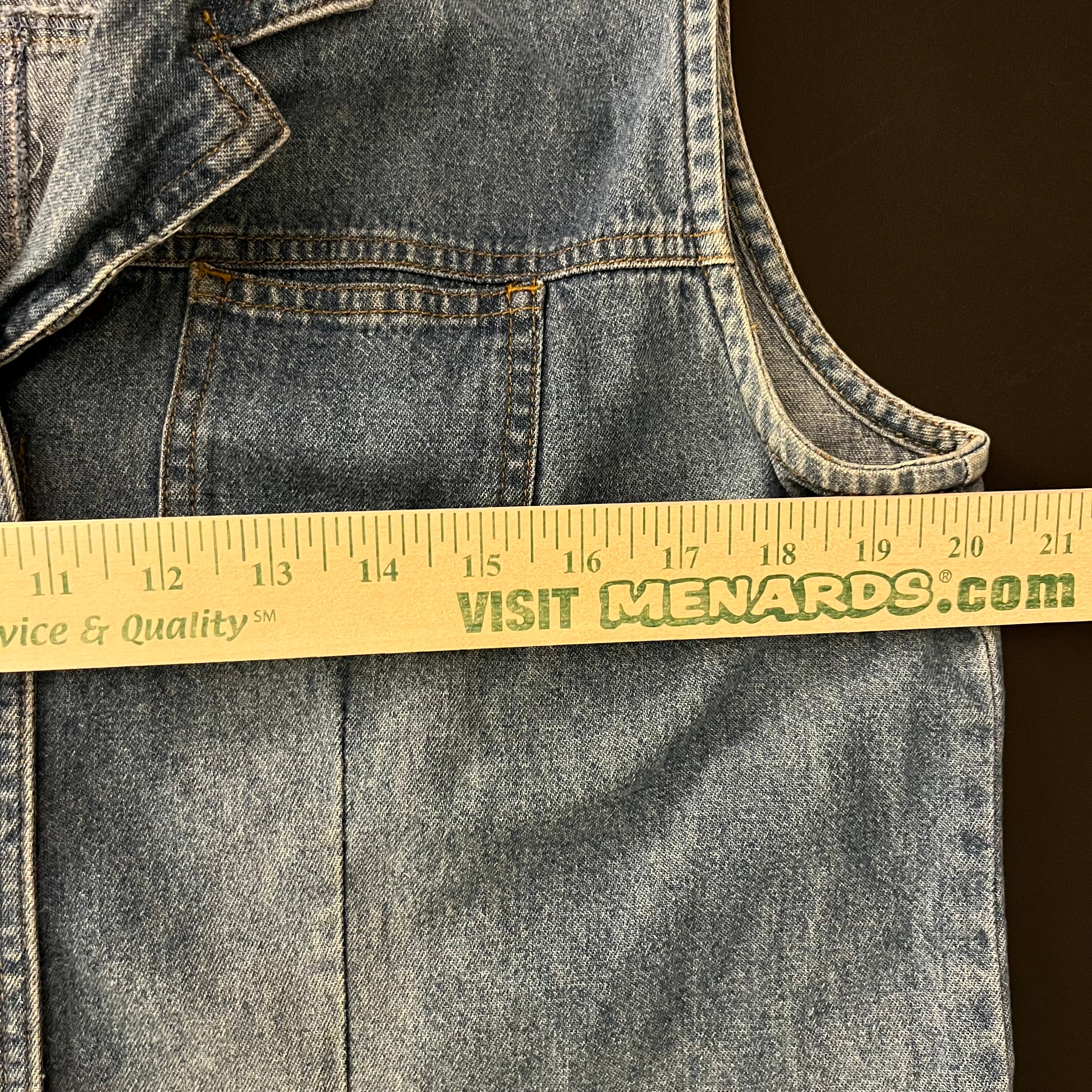 (L) Chico's button down sleeveless denim maxi dress