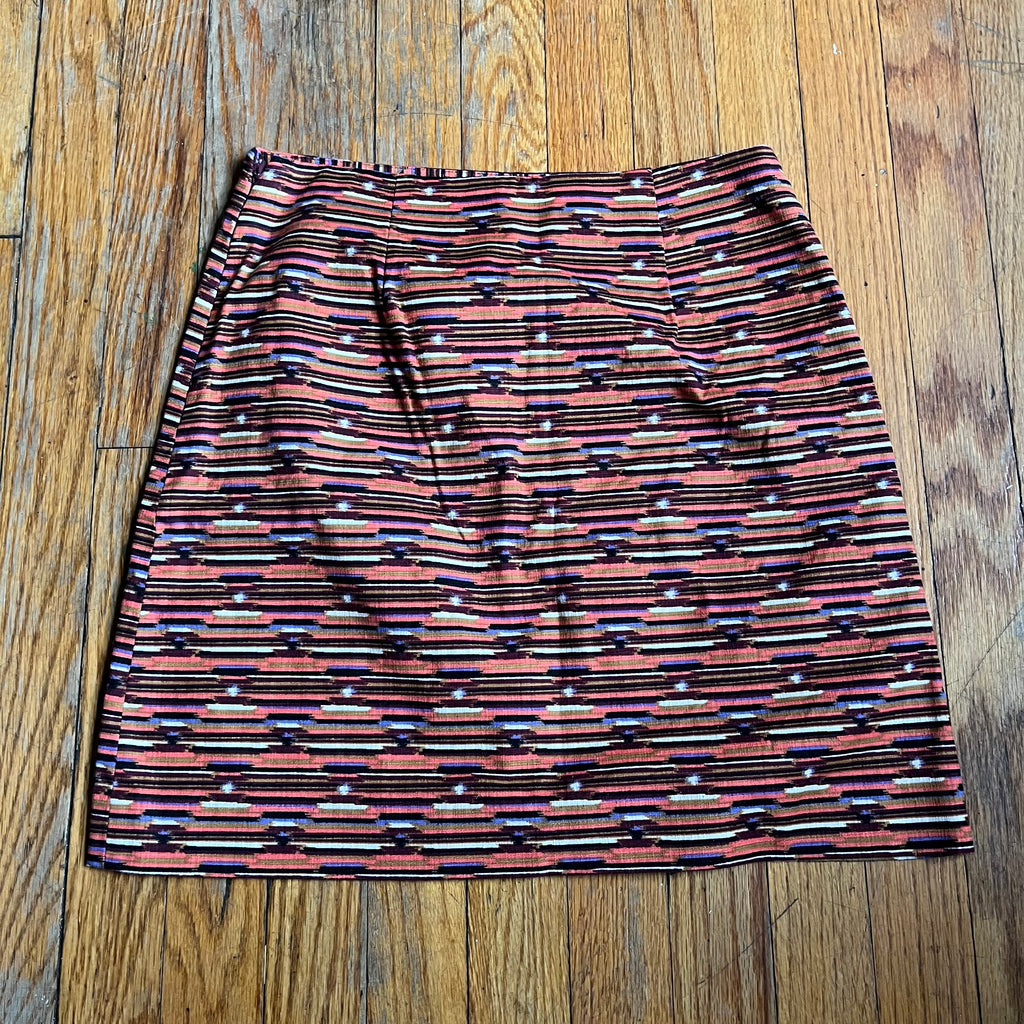 (0) Loft Abstract print mini skirt