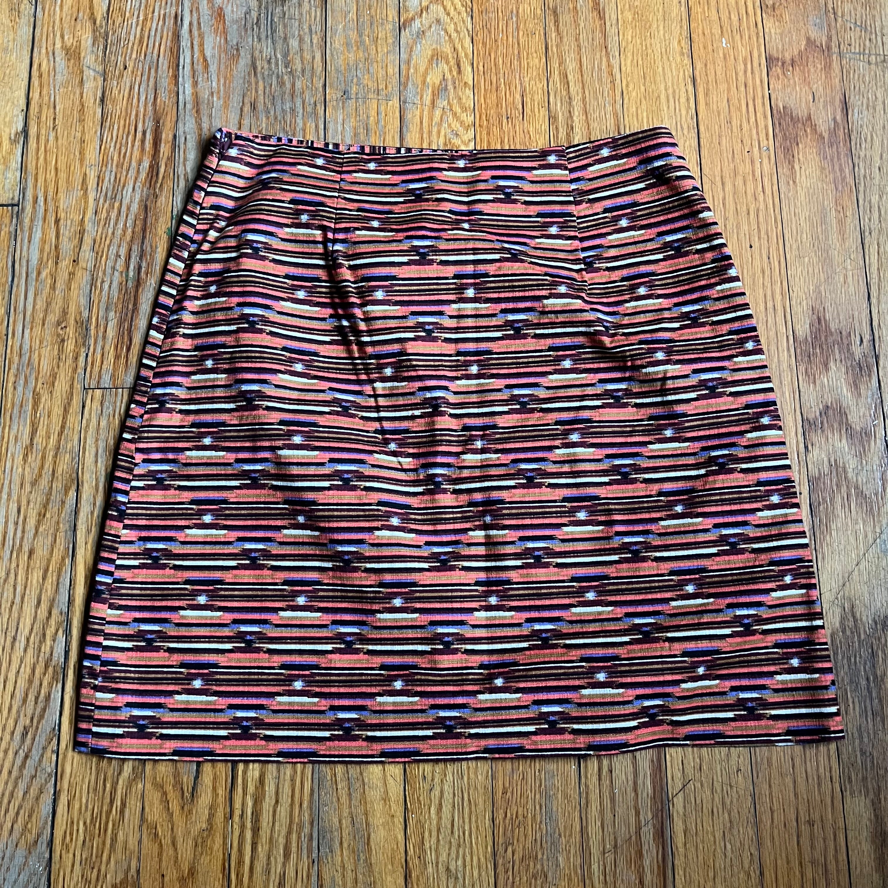(0) Loft Abstract print mini skirt