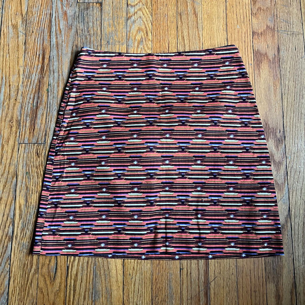 (0) Loft Abstract print mini skirt