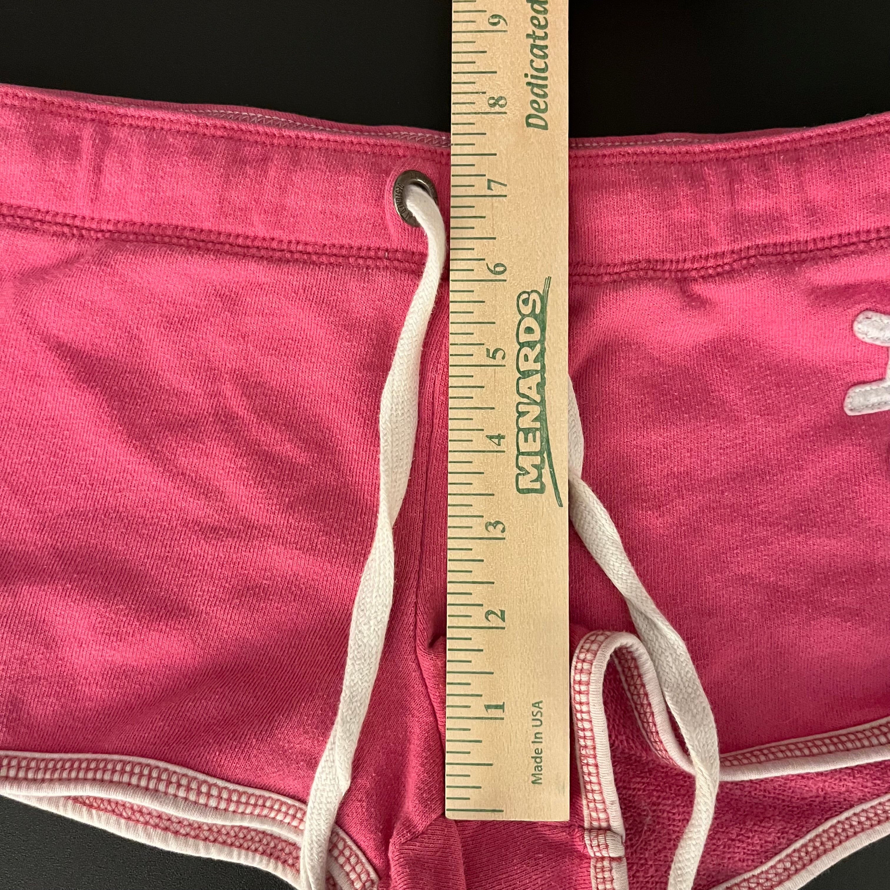 (M) 2000s Aeropostale pink & white micro sweat shorts