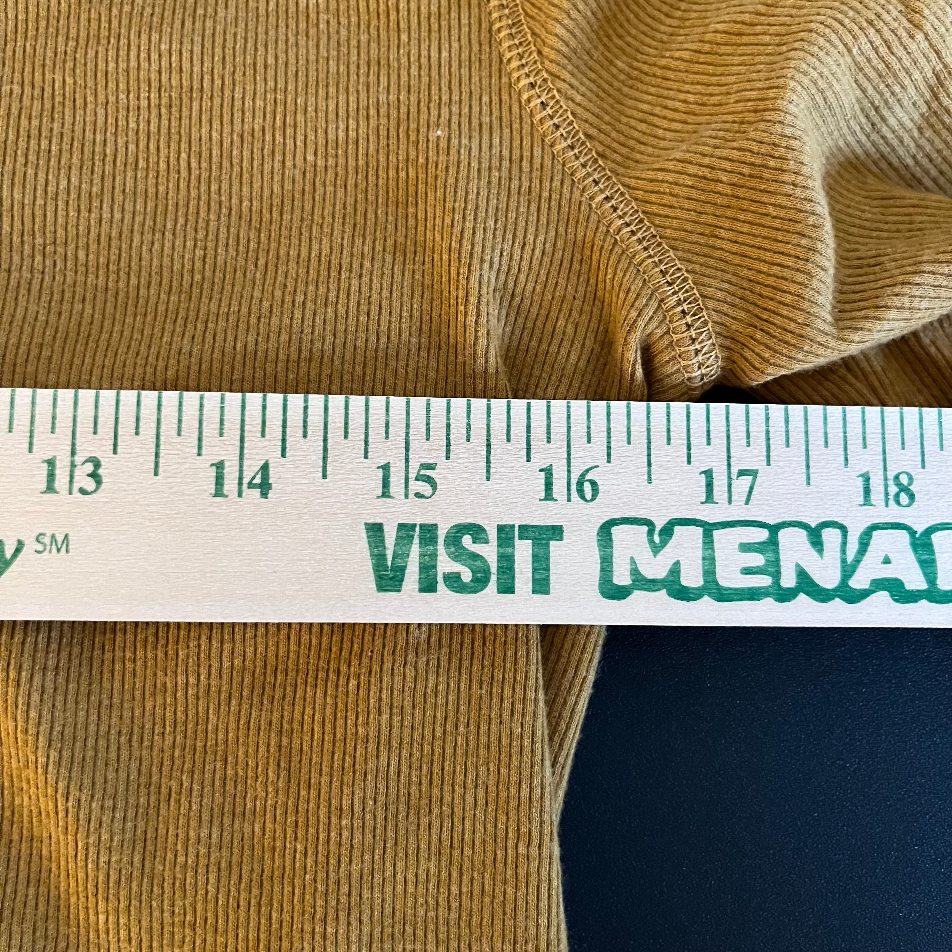 (M) Old Navy yellow slim fit Henley long sleeve