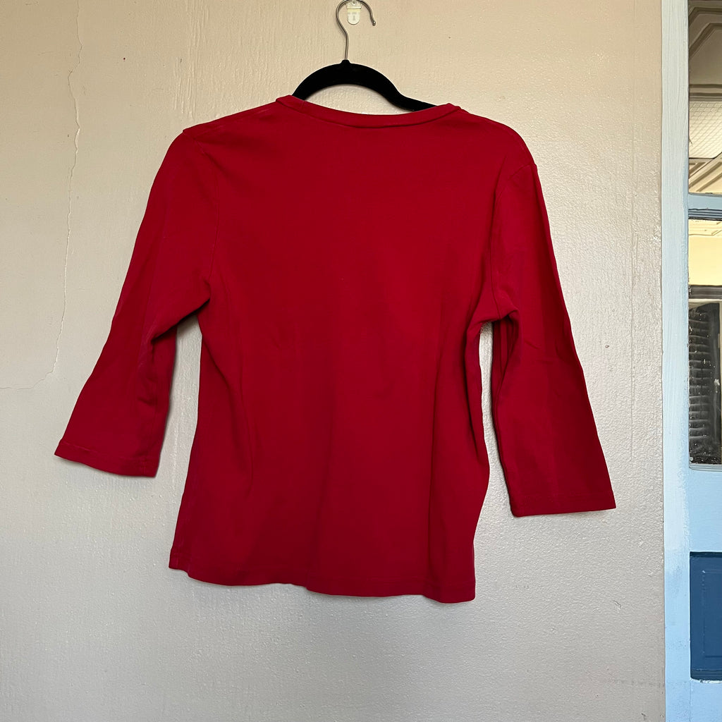 (M) 2000s Old Navy rhinestone half sleeve shirt