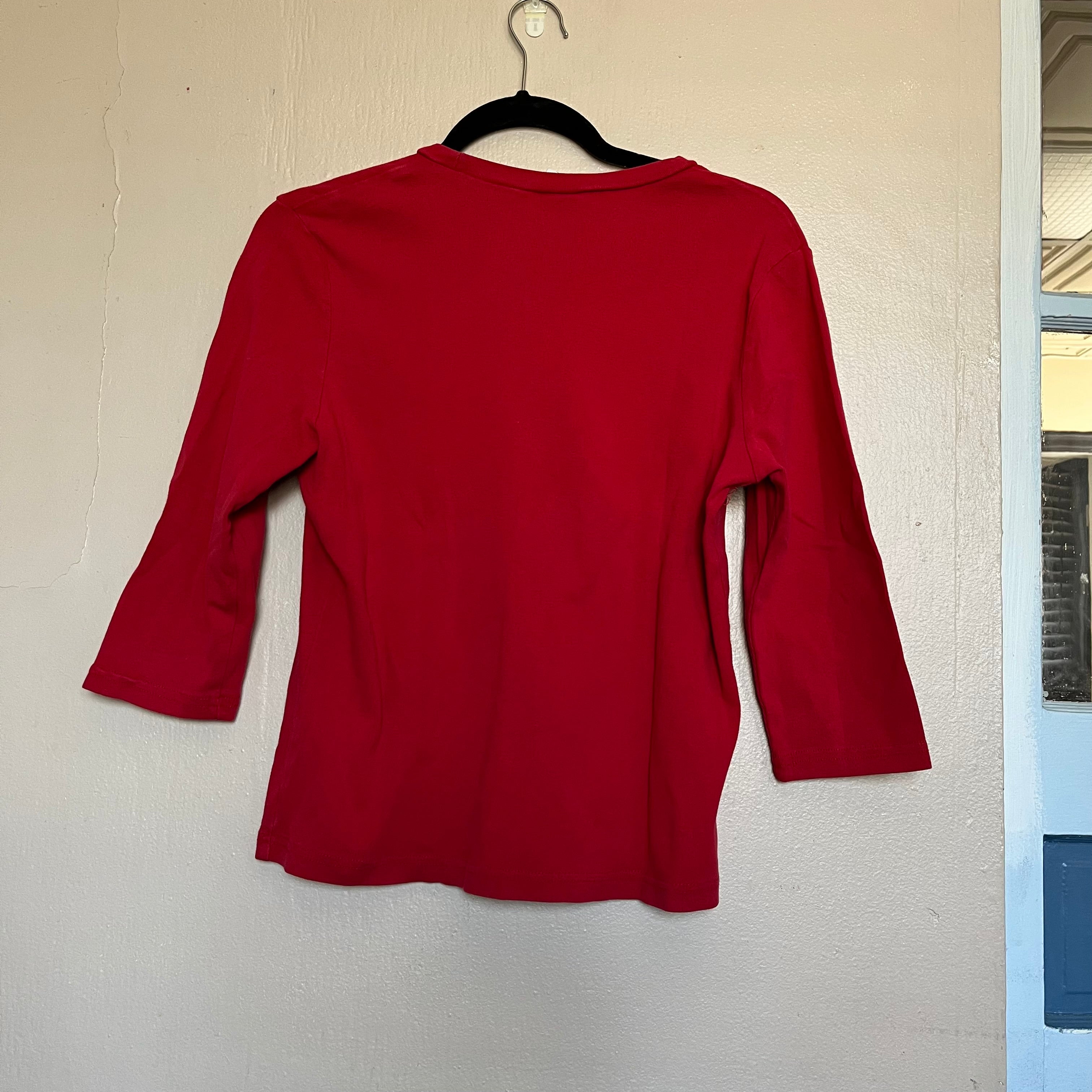 (M) 2000s Old Navy rhinestone half sleeve shirt