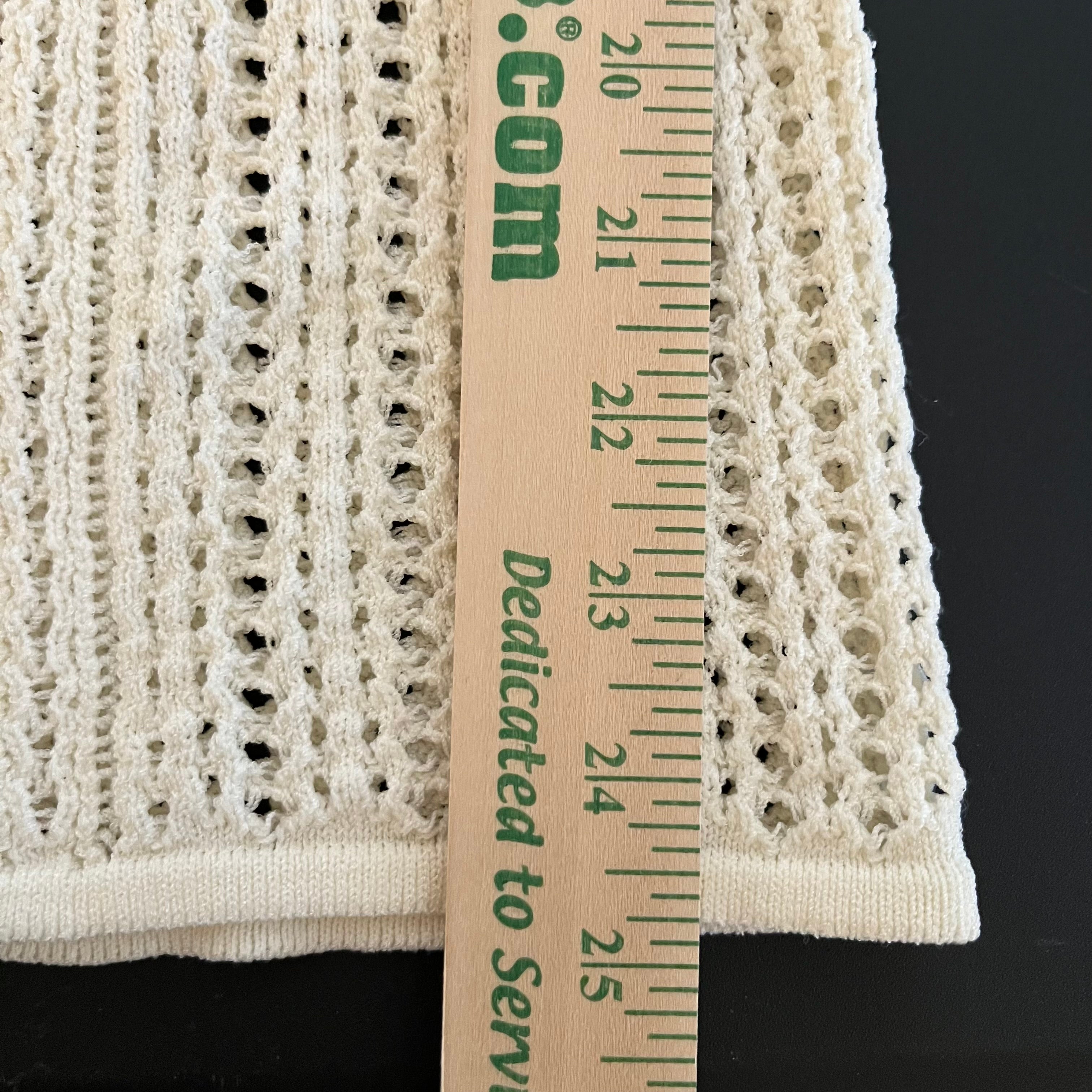 (XS) BCBG indie sleeze white crochet tank top