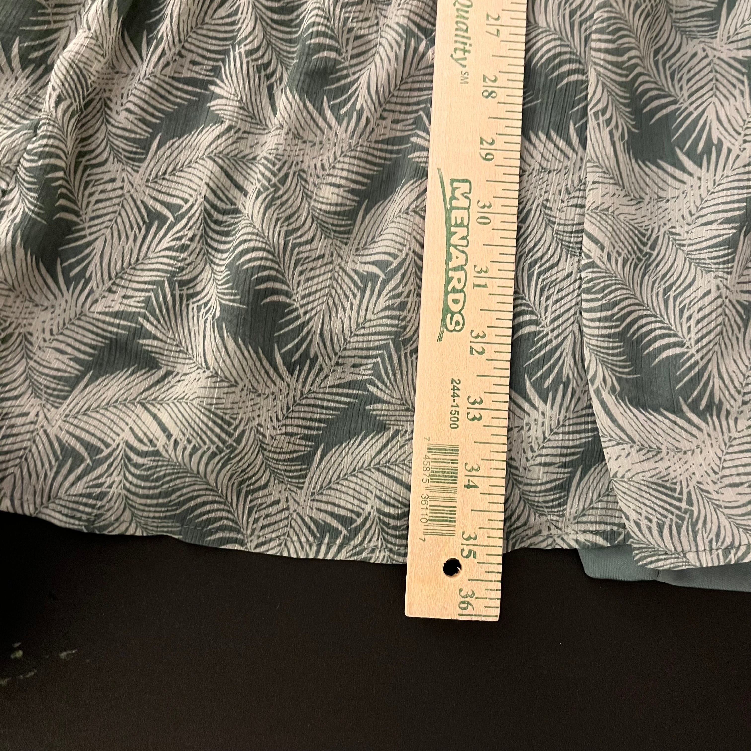 (M) Trixxi green tropical backless halter maxi dress