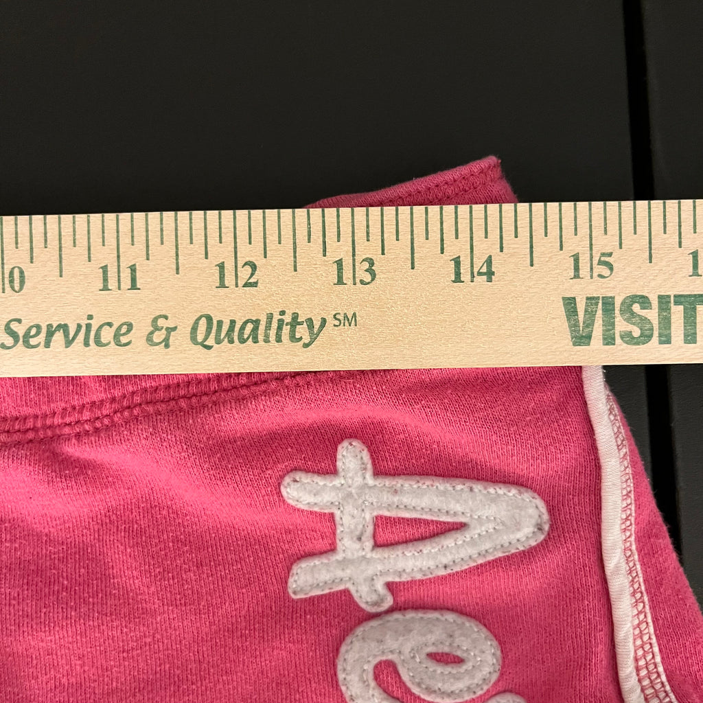 (M) 2000s Aeropostale pink & white micro sweat shorts