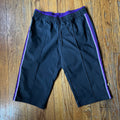(Petite S) 2000s purple and black yoga capri pants