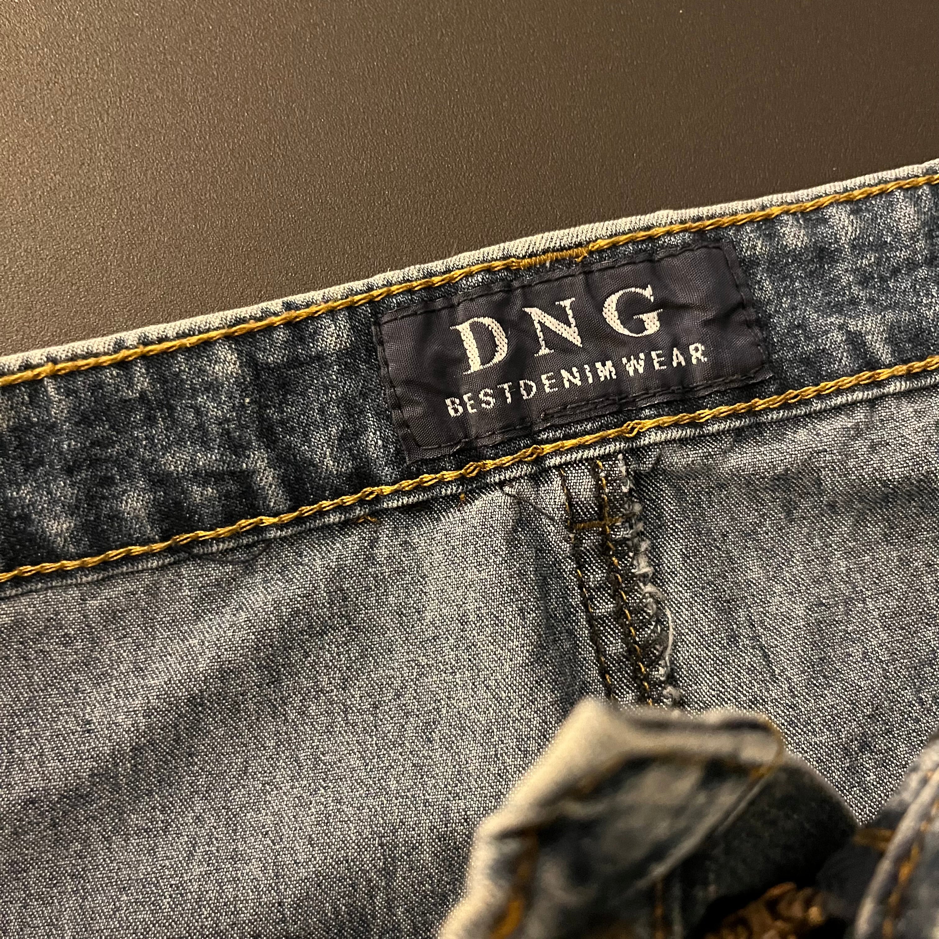 (XL) 90s denim maxi skirt with back slit