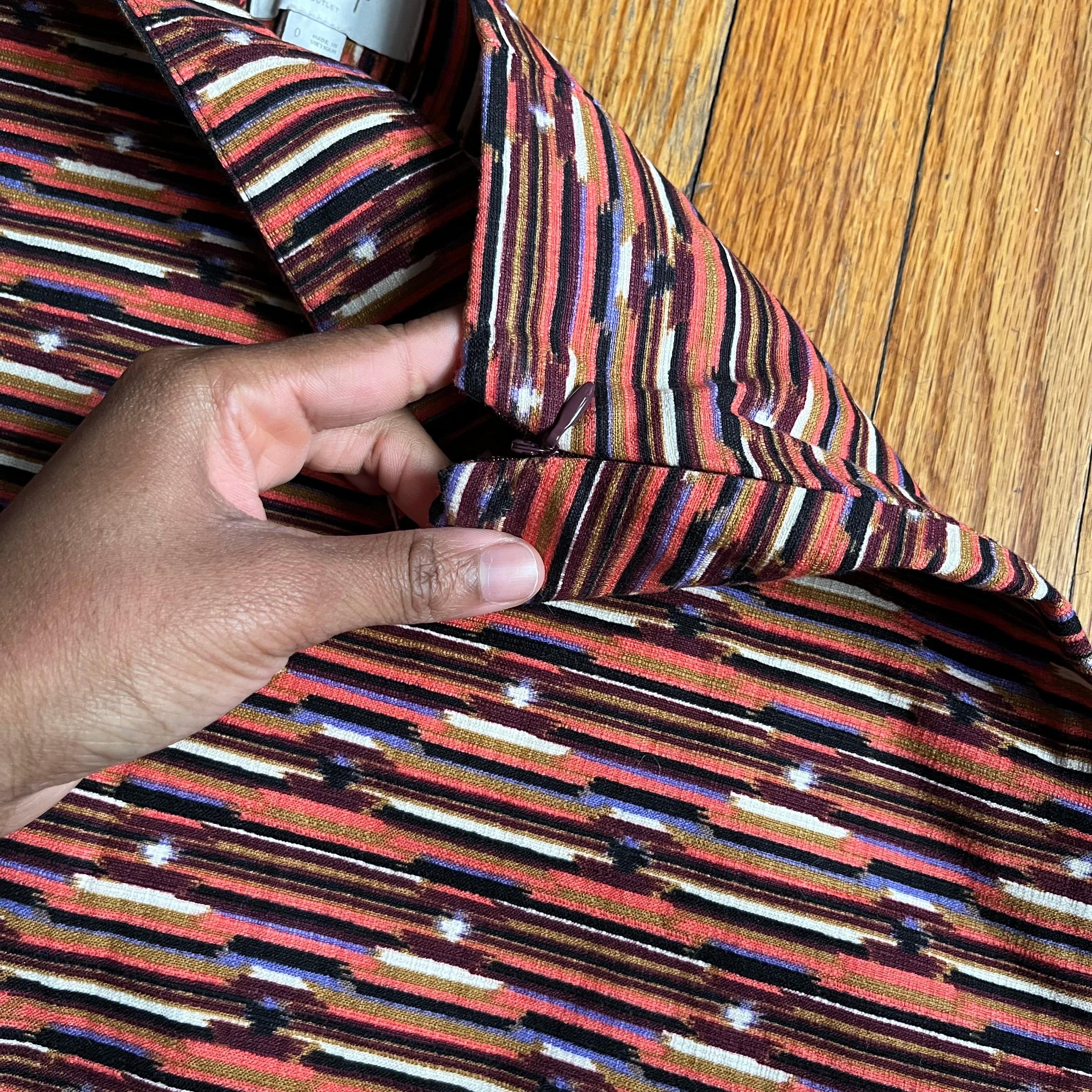 (0) Loft Abstract print mini skirt