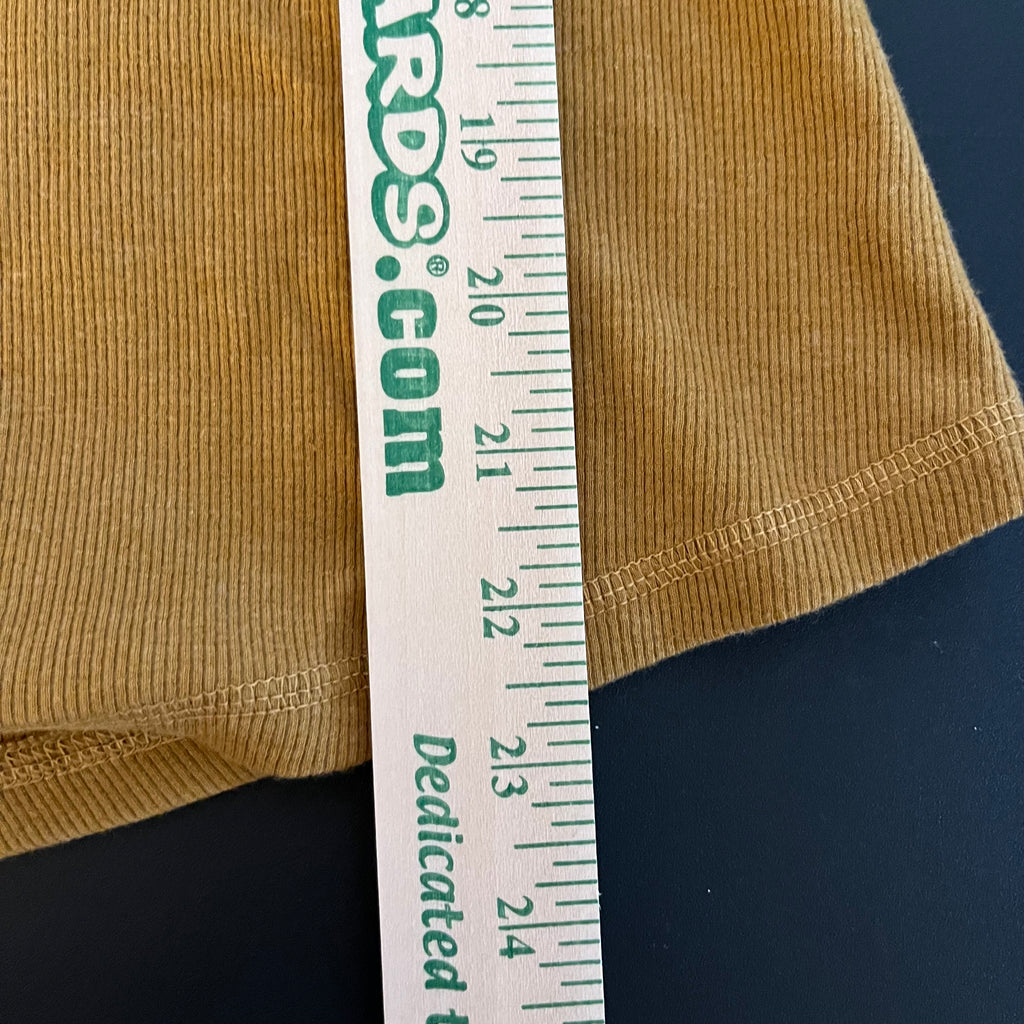 (M) Old Navy yellow slim fit Henley long sleeve