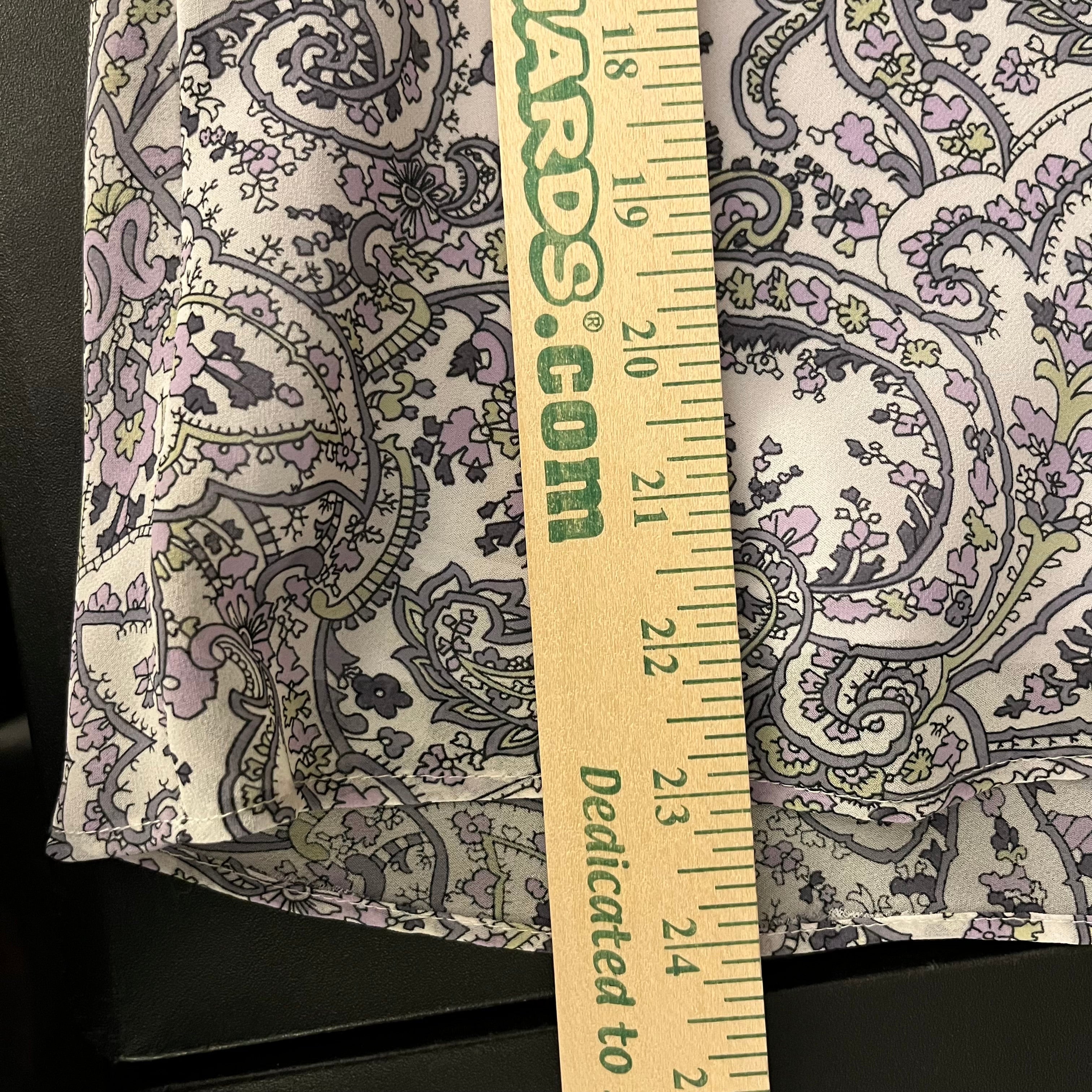 (12) Purple and white paisley print fairy midi skirt