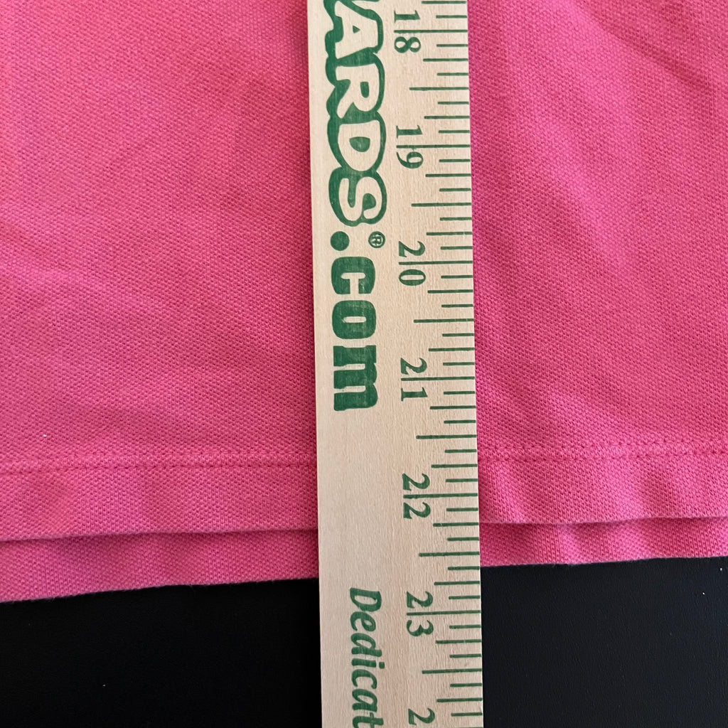 (M) 2000s baby pink Tommy Hilfiger fitted polo shit