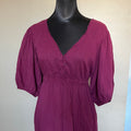 (XXL) 2000s Old Navy baby doll puff sleeve top with tie up strings