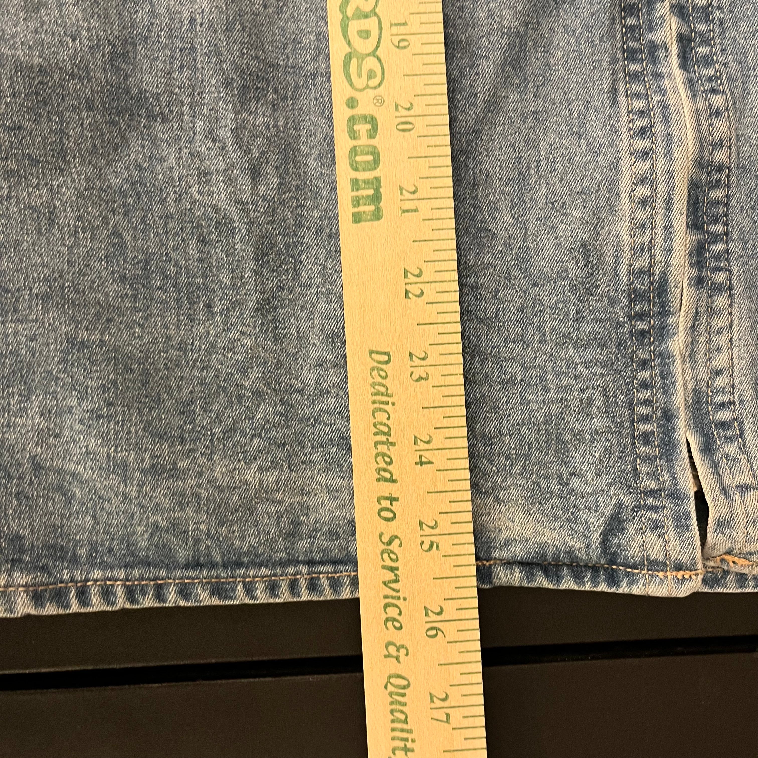 (M) 90s biker zip up denim vest