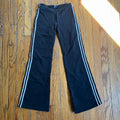 (M) 2000s black and white low rise flare jogger pants