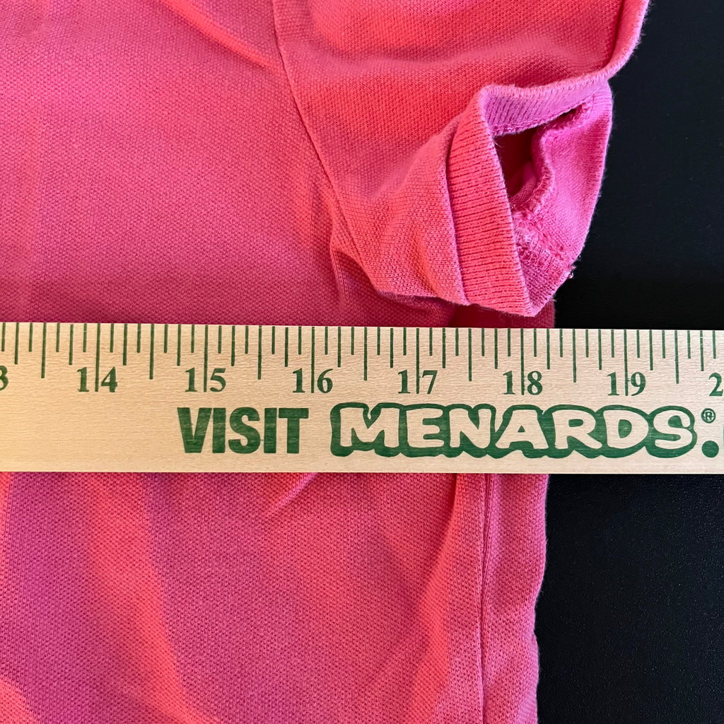(M) 2000s baby pink Tommy Hilfiger fitted polo shit