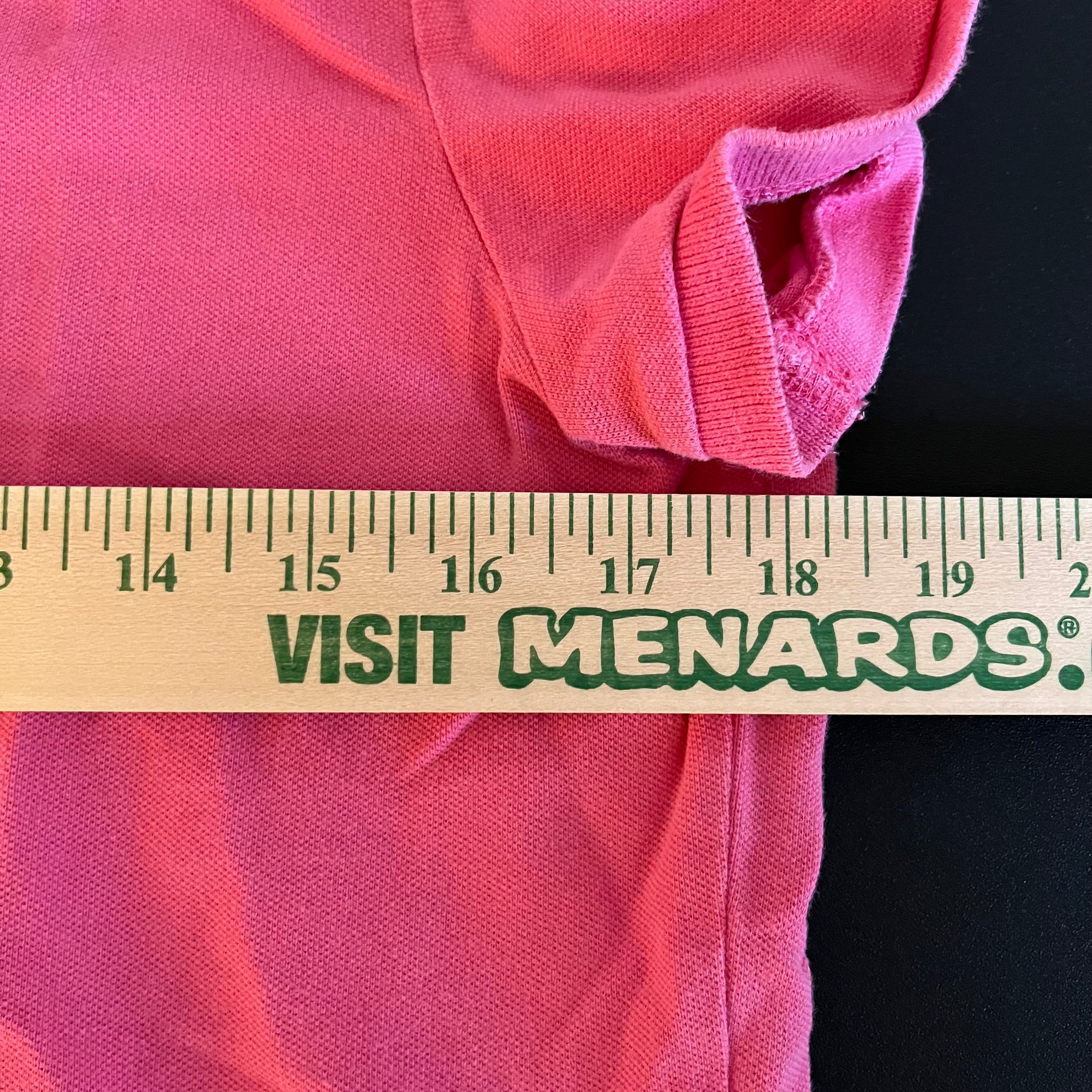 (M) 2000s baby pink Tommy Hilfiger fitted polo shit